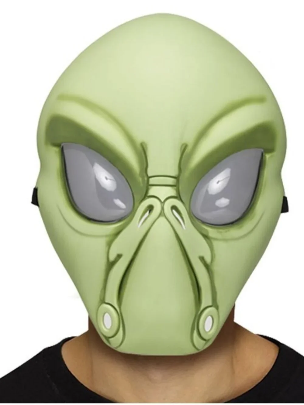 Teen Mens Adult Fun World ALIEN EXTRATERRESTRE Costume Mask Green One Size NWT